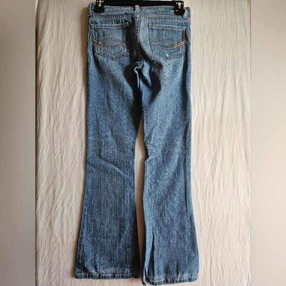 Ezra Fitch Jeans Juniors 12 (26x28.5) Abercrombie Slim Flare Distressed Boho GUC - Picture 8 of 11